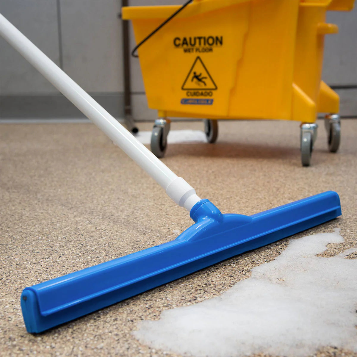 Carlisle 4156814 Sparta Spectrum Hygienic Floor Squeegee, Blue, 24