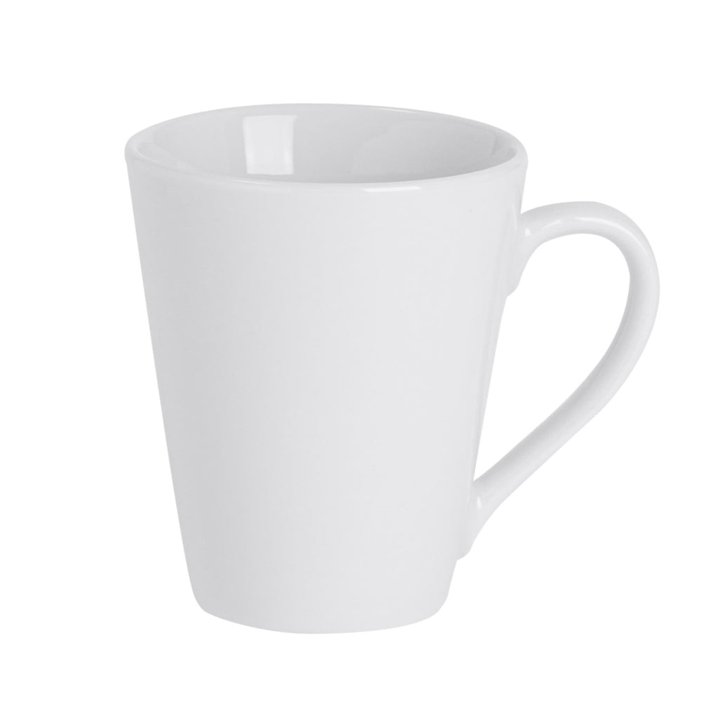 285ml White China Tea / Coffee Mugs - Pack of Six