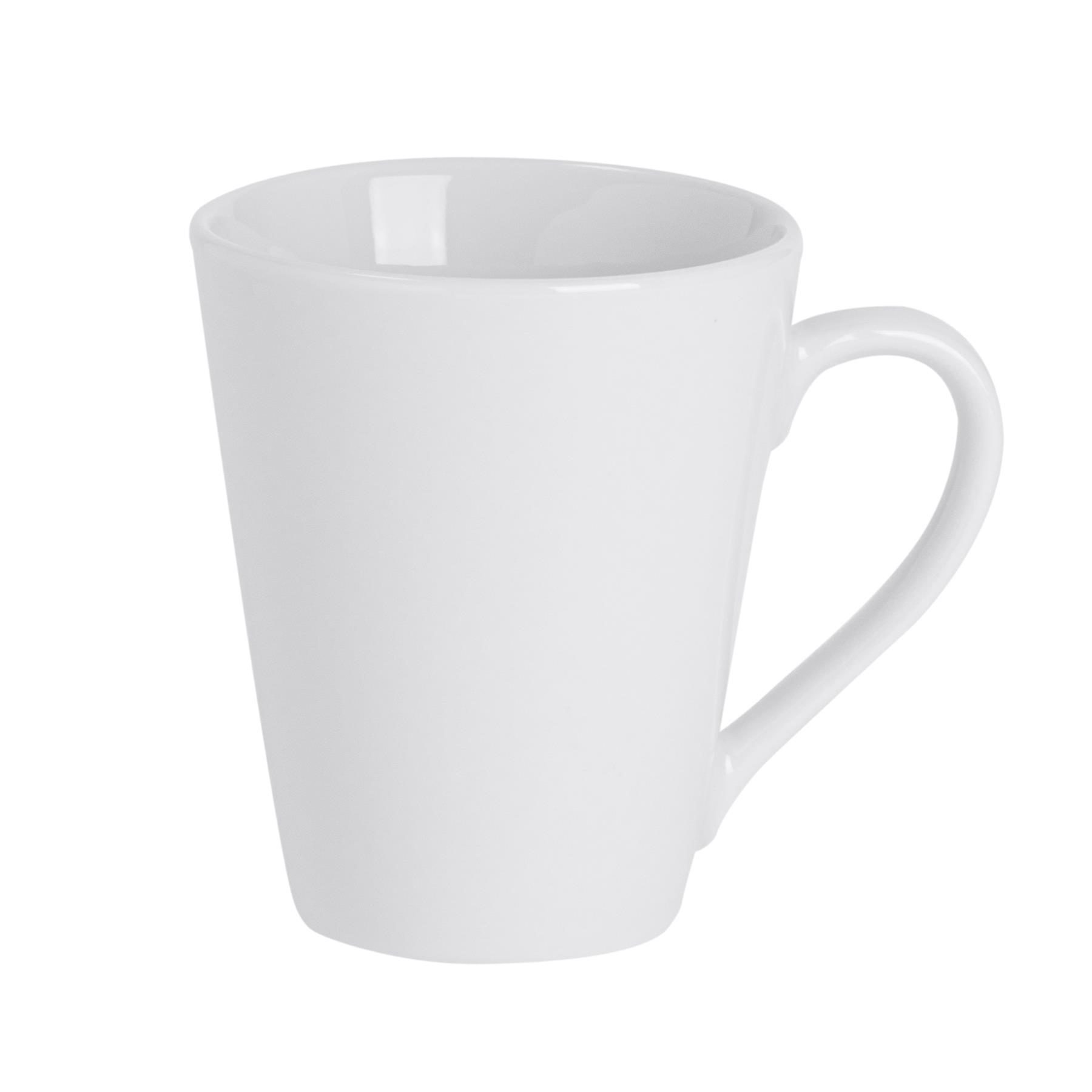 285ml White China Tea / Coffee Mugs - Pack of Six