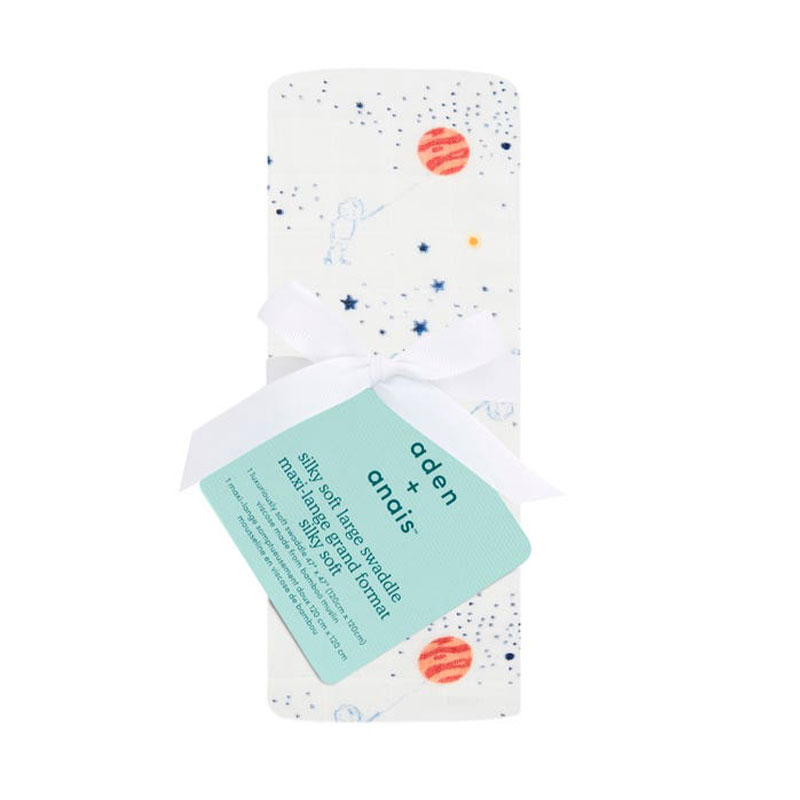 Boutique Large Silky Soft Bamboo Swaddle, Stargaze