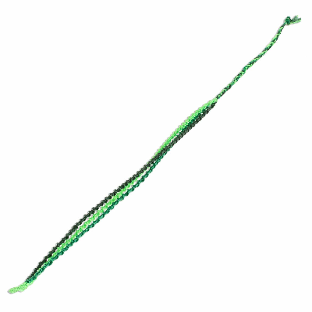 Green Braided Strand Bracelet - Mountains of Atitlan
